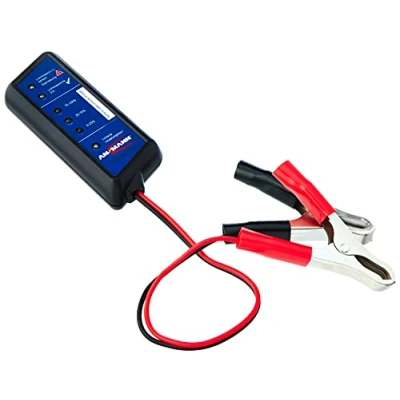 Afbeelding van Ansmann Power Check Auto accutester/professionele tester voor autoaccu’s van 12 V/ideaal chauffeurs en servicewerkplaatsen/om de laadtoestand belastbaarheid accu’s te controleren