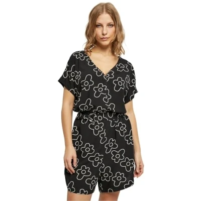 Afbeelding van Urban Classics Jumpsuit, Dames, Maat: 3XL, Blackflower