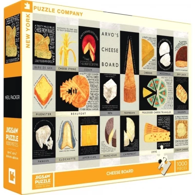 Afbeelding van New York Puzzle Company Kaasplank 1000 stukjes