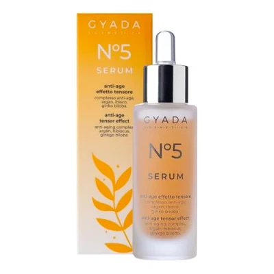 Afbeelding van Gyada Cosmetics SIERO VISO Nr. 5 anti age tensoft effect ● biologisch gecertificeerd Made in Italy 30 ml.
