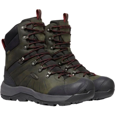Afbeelding van Keen Revel IV HIGH Polar Snowboots, Heren, Maat: 40, Magnet/red carpet Leer en textiel