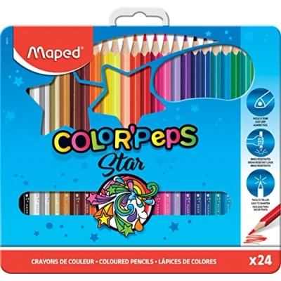 Afbeelding van Kleurpotlood Maped driehoekig color\peps 24 potloden