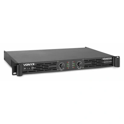 Afbeelding van Vonyx VDA1000 versterker 2x 500W klasse D Zwart