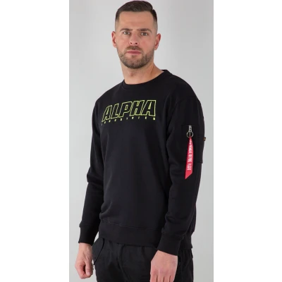 Afbeelding van Alpha Industries Sweater, Heren, Maat: Medium, Black