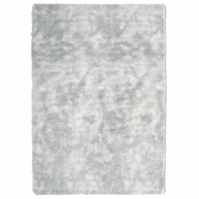 Afbeelding van vidaXL Vloerkleed hoogpolig 240x340 cm polyester zilvergrijs