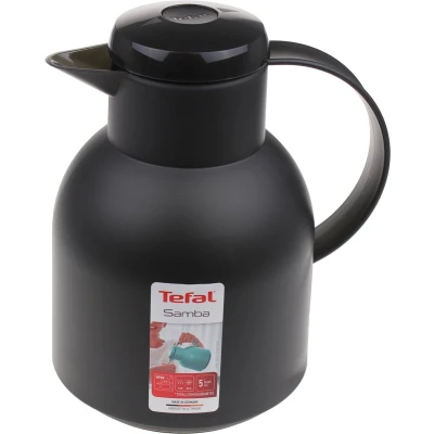 Afbeelding van Emsa Samba Isoleerkan Quick Press 1 L Zwart Transparant