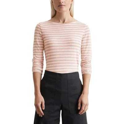 Afbeelding van Marc O&#039;Polo BOAT NECK Striped Longsleeve Multi dusty rose, Dames, Maat: XS, rose