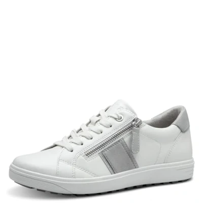 Afbeelding van Jana 8 23676 42 120 Sneakers voor dames, Wit Lt Grey, 38 EU Breed