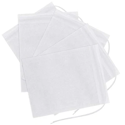 Afbeelding van NATUCE 100Pcs Wegwerp Thee Fliter Zakken, Lege Theezakje Trekkoord Ongebleekte Papier Theezakjes voor Losse en Koffie
