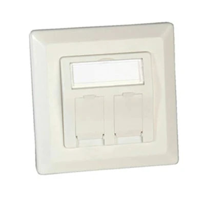 Afbeelding van Roline Netwerkdoos Opbouw (op muur) CAT 6A 2 poorten Wit