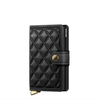 Afbeelding van Secrid Premium Mini Wallet Portemonnee Emboss Diamond Black