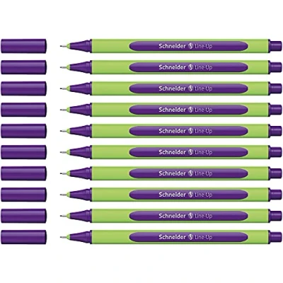 Afbeelding van Schneider Fineliner Line Up, schrijfgerei, 0,4 mm, daytona violet, verpakking van 10 stuks