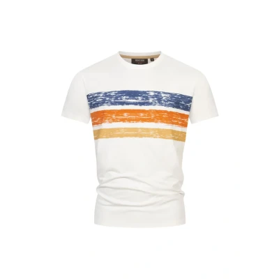 Afbeelding van Indicode Jeans Inasbjorn Tshirt print, Heren, Maat: Small, Teal