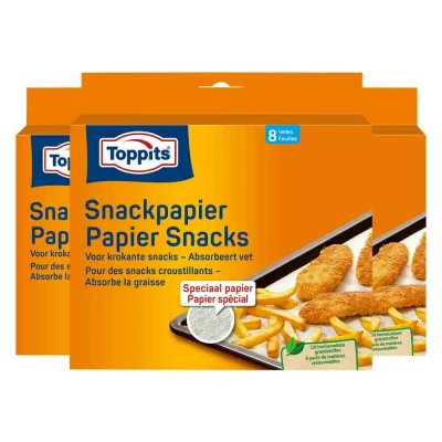 Afbeelding van 3x Toppits Snackpapier Vellen 8 stuks