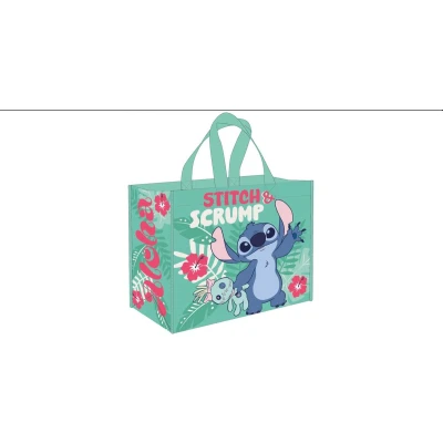 Afbeelding van lilo &amp; Stitch: Shopper 450x400mm, gerecycleerd van PET flessen, en stitch tas, Boodschappentas, stitch,