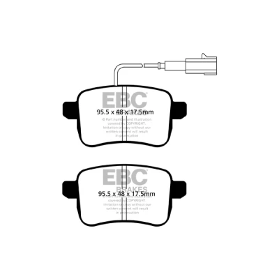 Afbeelding van Remblokkenset, schijfrem EBC Brakes DP42079R