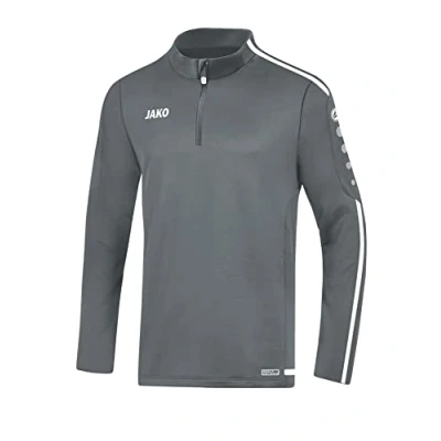 Afbeelding van JAKO Striker 2.0 Ziptop Sweater, Heren, Maat: XL, Grauweiss