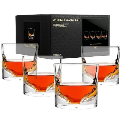 Afbeelding van Liiton Whiskey Glazen Grand Canyon 300 ml 4 Stuks