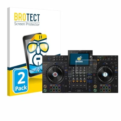 Afbeelding van BROTECT Screenprotector voor AlphaTheta XDJ AZ Folie Beschermfolie transparant (2 Stuks)