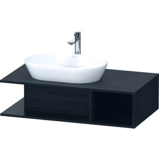 Afbeelding van Duravit D Neo wastafelonderkast 100x26x55cm Eiken (zwart) Mat