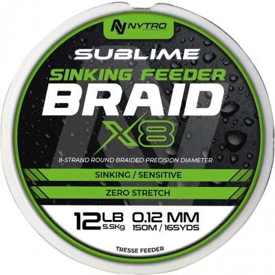 Afbeelding van Nytro Sublime Sinking Feeder Braid X8 (150m) Maat : 0.08mm