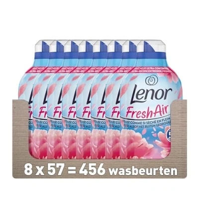 Afbeelding van 8x Lenor Wasverzachter Fresh Air Flower Blossom 57 Wasbeurten 798 ml