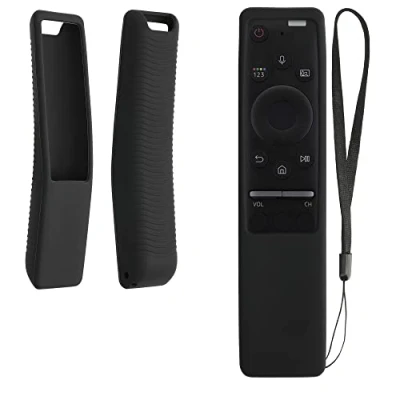 Afbeelding van kwmobile hoes geschikt voor Samsung BN59 01274A / 01330B Siliconen anti slip afstandsbediening in zwart
