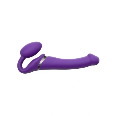 Afbeelding van Strap On Me Strapless Vibrerende Voorbind Dildo Maat M Paars