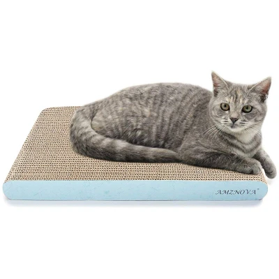 Afbeelding van Amznova Krabpaal voor katten van recyclebaar karton met kattenkruid, kleurserie 5 kleuren en 2 maten