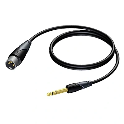 Afbeelding van Procab CLA724 XLR (m) 6,35mm Jack stereo audiokabel 3 meter