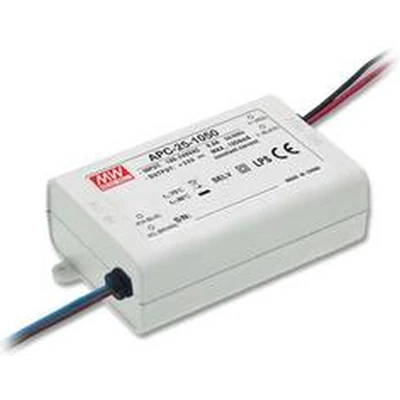 Afbeelding van Mean Well APC 25 500 LED driver Constante stroomsterkte 25.2 W 0.5 A 15 50 V/DC Niet dimbaar, Overbelastingsbescherming 1 stuk(s)