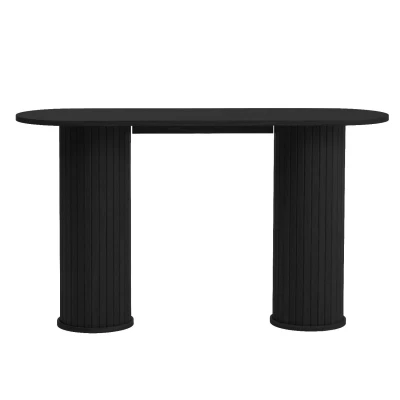 Afbeelding van Nordic Home Kelly sidetable 130 cm zwart Hout