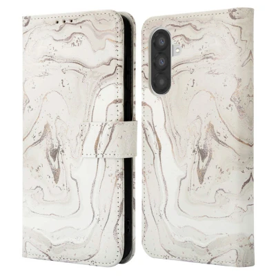 Afbeelding van Samsung Galaxy A36 Hoesje Kunstleder imoshion Bookcase Sandy Marble Telefoonhoesje