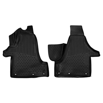 Afbeelding van Op maat gemaakte premium antislip rubberen vloermatten voor VW Transporter T5 Multivan/ T6 2004 2019