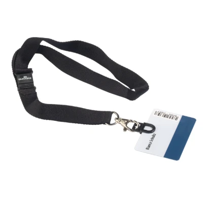 Afbeelding van Textielkoord Durable 8187 met card fix zwart