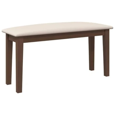 Afbeelding van vidaXL Bank 90 cm massief hout rubber bruin