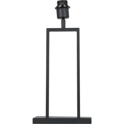 Afbeelding van Steinhauer Tafellamp Stang zwart met lichtblauwe kap 55cm 3954ZW