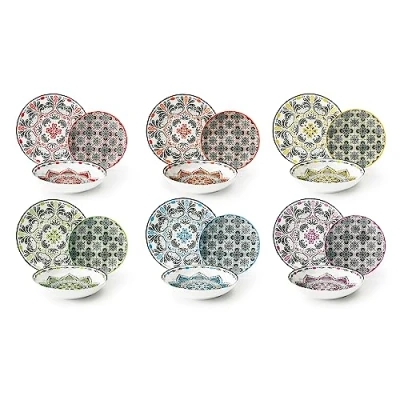 Afbeelding van Excelsa Roma tafelservies, 18 delig, porselein, meerkleurig, STK