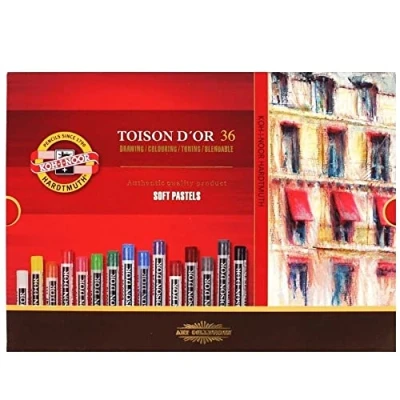 Afbeelding van Pastelkrijt Koh I Noor Toison 8515 rond 36 stuks assorti
