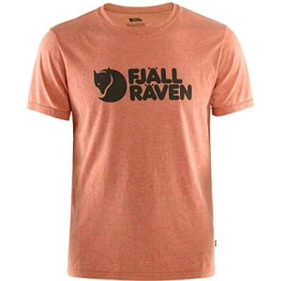 Afbeelding van Fjallraven Logo T shirt M voor heren, Rowan Red Melange, L