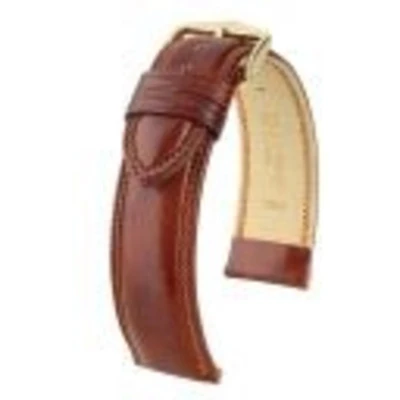 Afbeelding van Hirsh Horlogeband Ascot Goudbruin Leer 18mm