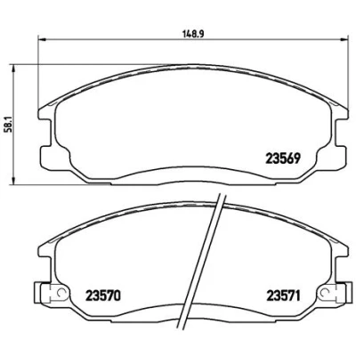 Afbeelding van Brembo Remblokset P 30 013