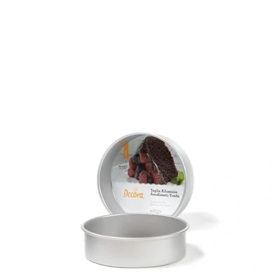 Afbeelding van Decora Ronde aluminium bakvorm 7.5cm hoog, 10cm Ø