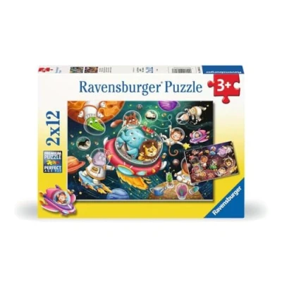 Afbeelding van Ravensburger Legpuzzel Dieren in de Ruimte, 12st.