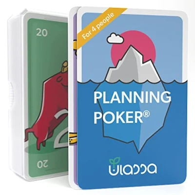 Afbeelding van Agile Planning Pokerkaarten verhoog de communicatie en motivatie in uw team voor 4 personen Ulassa versie
