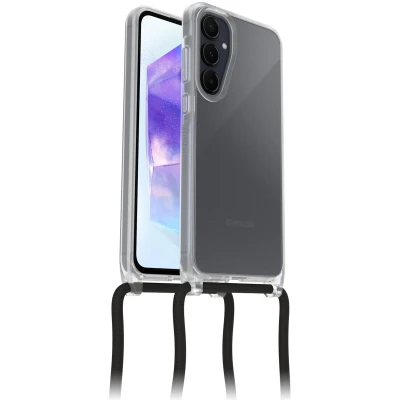 Afbeelding van OtterBox React Necklace Geschikt voor Samsung Galaxy A55 Hoesje met Koord Transparant