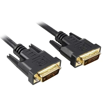 Afbeelding van PremiumCord DVI verbindingskabel 1m, dual link, D (24 + 1) stekker naar stekker, digitaal, Full HD 1080P, max. resolutie: 2560 x 1600 pixels 60Hz, kleur zwart