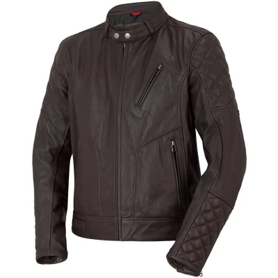 Afbeelding van Bogotto Chicago Retro Motorfiets lederen jas, bruin, afmeting 46 voor man