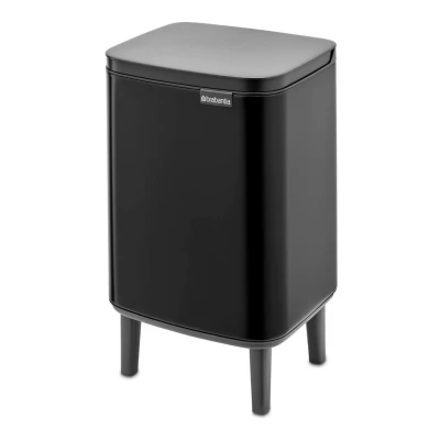 Afbeelding van Brabantia Bo Hi afvalemmer 7 liter met kunststof binnenemmer Zwart