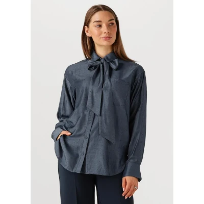 Afbeelding van JANSEN Amsterdam blouse donkerblauw